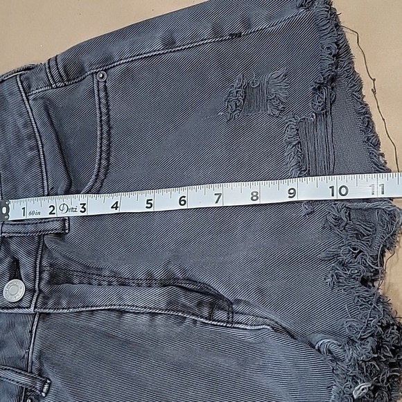 PacSun Size 24 Washed Black High Rise Festival Cutoff, Gently Used Condition - Picture 5 of 11